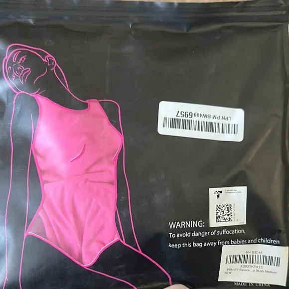 Pink One Piece Med Bodysuit - Picture 8 of 8